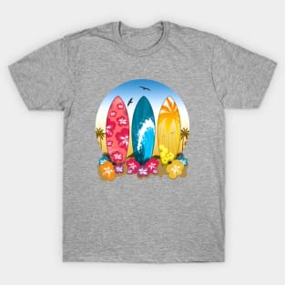 Surfboard Beach T-Shirt